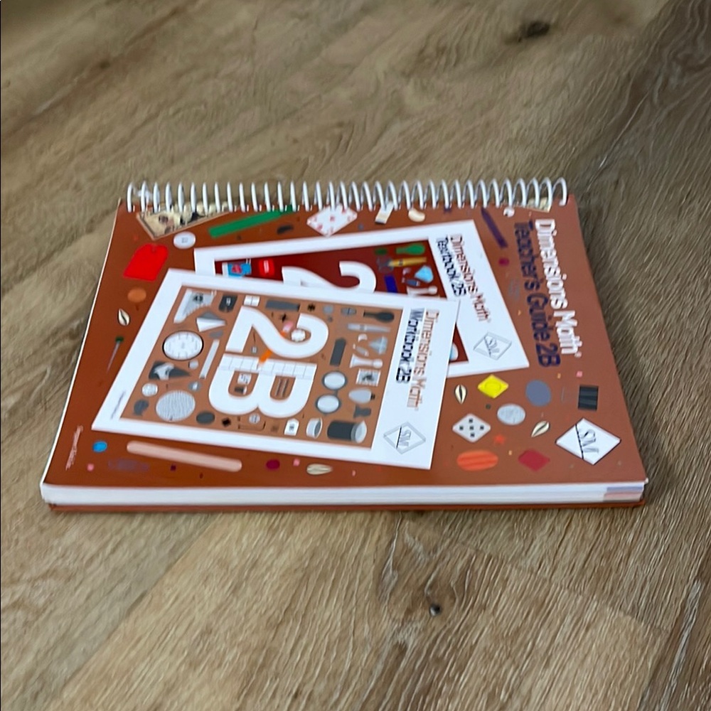 Orange and Red Dimensions Math Workbook - Picture 3 of 7